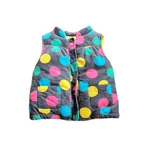 Carter Puffy Corduroy Pokadot Vest 4T
